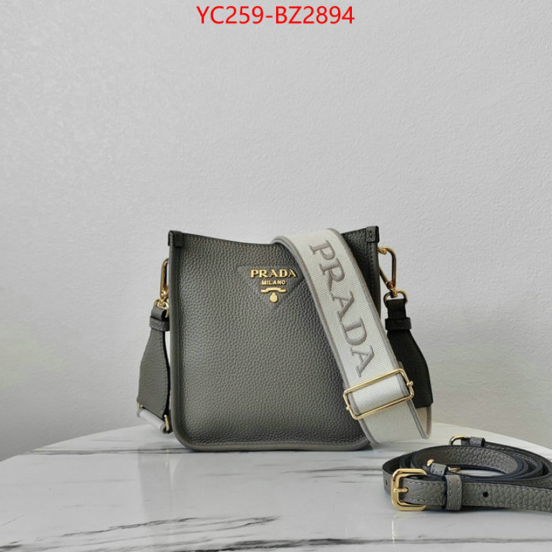 Prada Bags(TOP)-Crossbody- top quality designer replica ID: BZ2894 $: 259USD,
