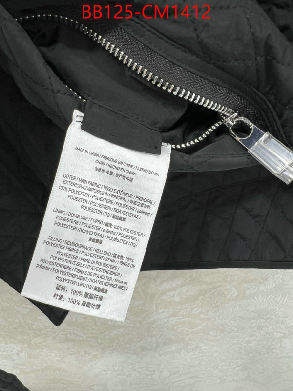 Clothing-Burberry replica wholesale ID: CM1412 $: 125USD