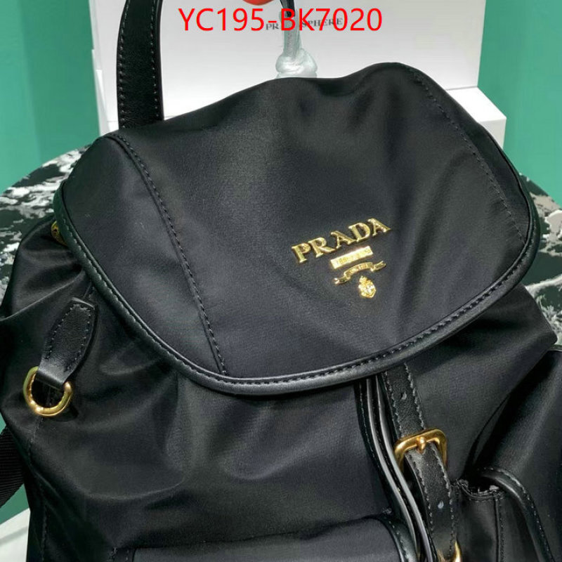 Prada Bags(TOP)-Backpack- cheap replica designer ID: BK7020 $: 195USD,