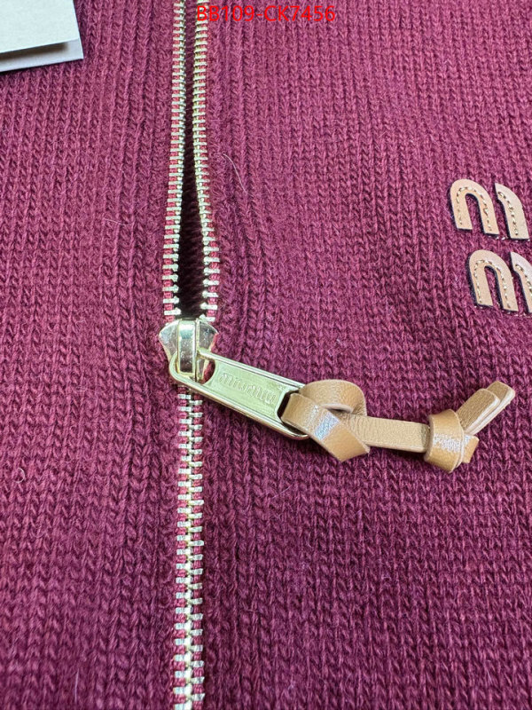 Clothing-MIU MIU 2024 luxury replicas ID: CK7456 $: 109USD