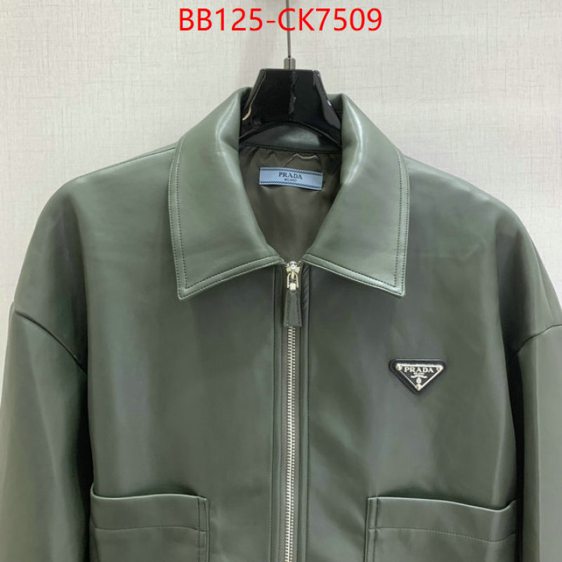 Clothing-Prada 1:1 replica ID: CK7509 $: 125USD