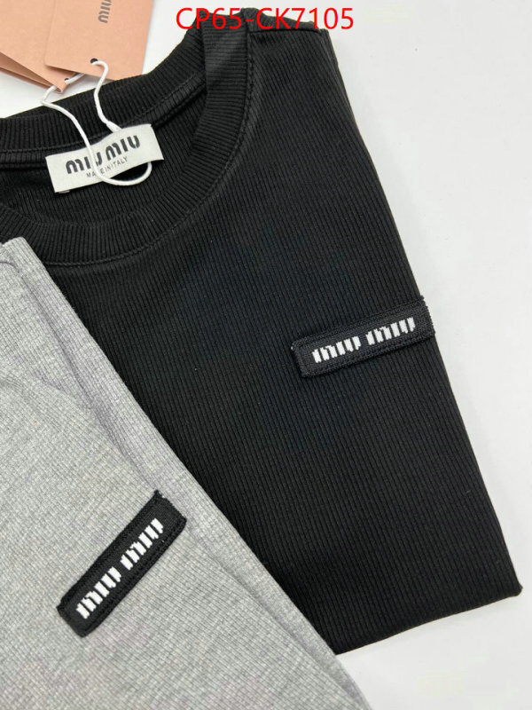Clothing-MIU MIU the online shopping ID: CK7105 $: 65USD