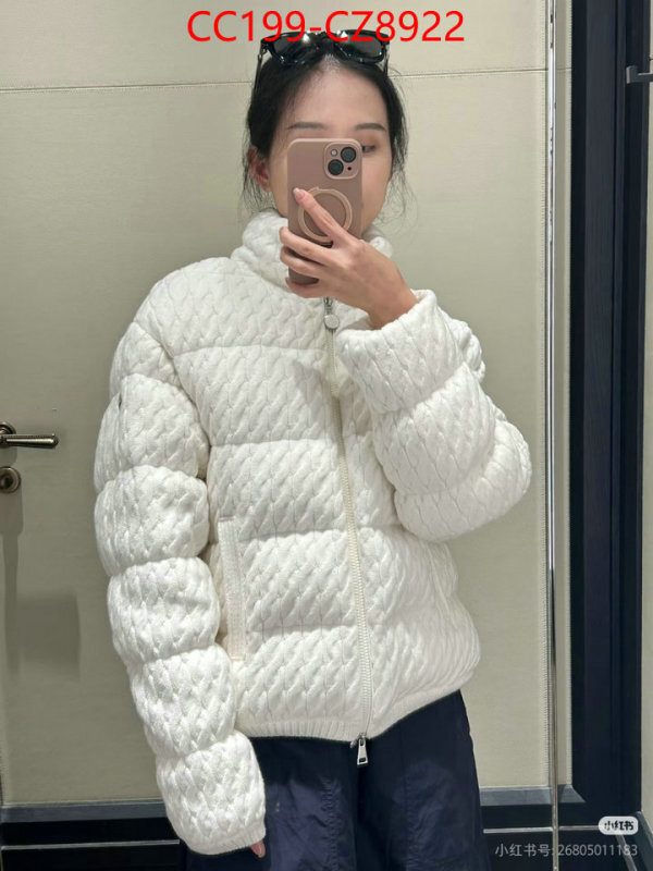 Down jacket Women-Moncler best quality fake ID: CZ8922 $: 199USD