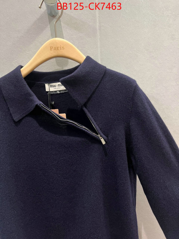 Clothing-MIU MIU replicas buy special ID: CK7463 $: 125USD