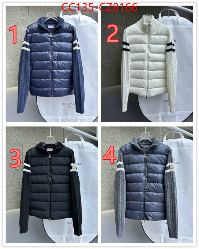Down jacket Men-Moncler aaaaa+ quality replica ID: CZ8166 $: 135USD