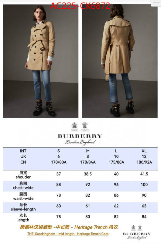 Down jacket Women-Burberry replica us ID: CK6872 $: 225USD