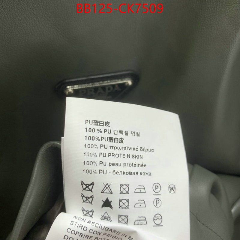 Clothing-Prada 1:1 replica ID: CK7509 $: 125USD