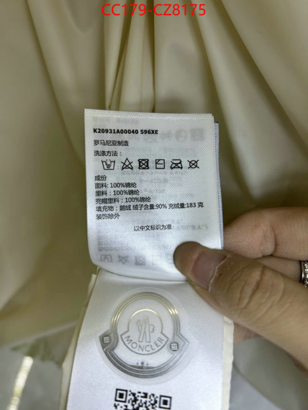 Down jacket Women-Moncler replica shop ID: CZ8175 $: 179USD