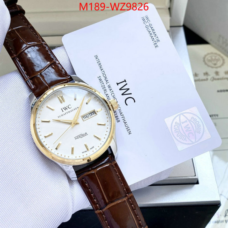 Watch(4A)-IWC website to buy replica ID: WZ9826 $: 189USD