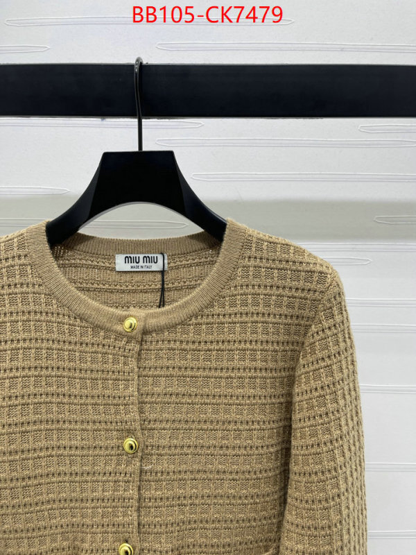 Clothing-MIU MIU same as original ID: CK7479 $: 105USD
