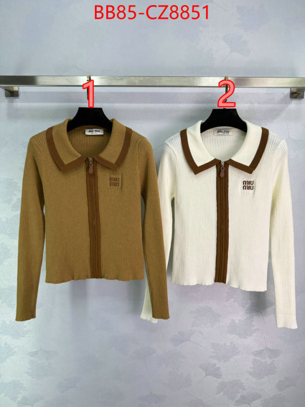 Clothing-MIU MIU wholesale 2024 replica ID: CZ8351 $: 85USD