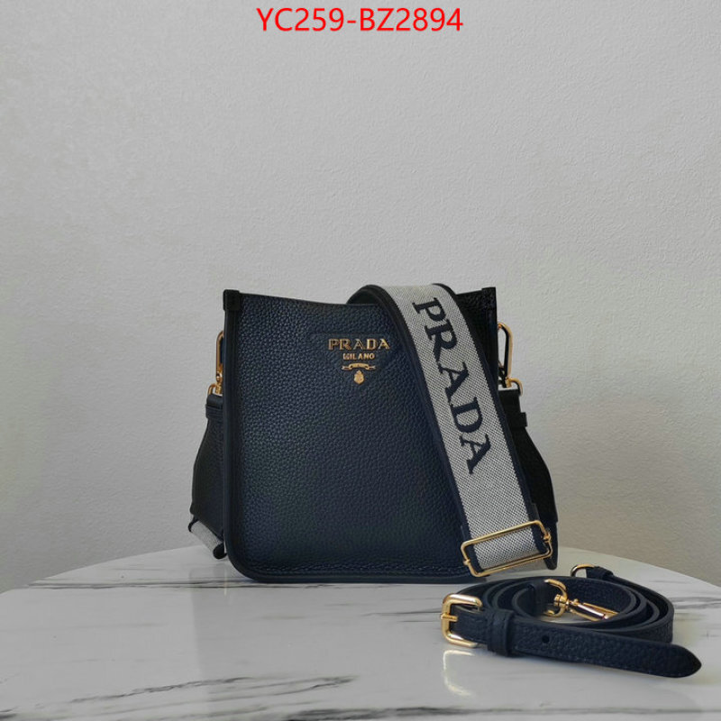 Prada Bags(TOP)-Crossbody- top quality designer replica ID: BZ2894 $: 259USD,
