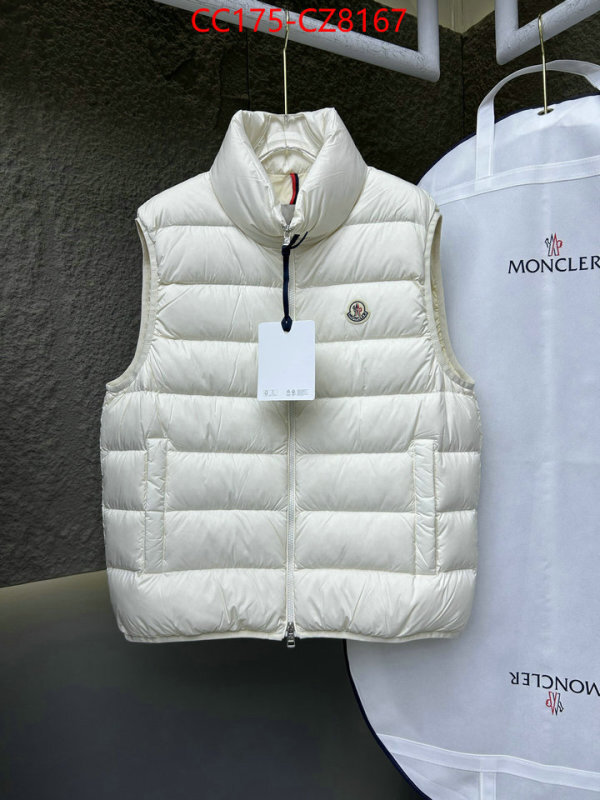 Down jacket Men-Moncler what is a 1:1 replica ID: CZ8167 $: 175USD