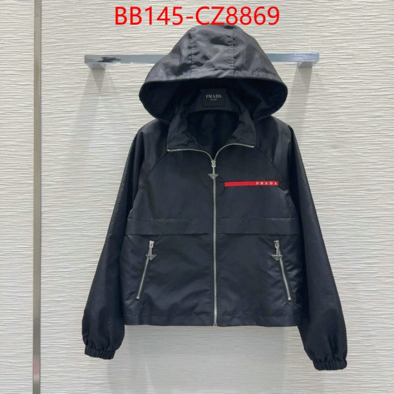 Clothing-Prada luxury fashion replica designers ID: CZ8369 $: 145USD