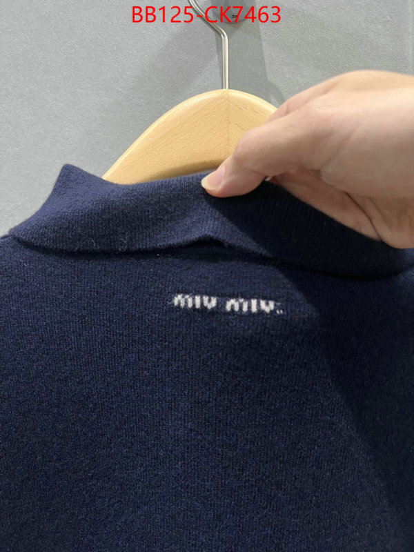 Clothing-MIU MIU replicas buy special ID: CK7463 $: 125USD