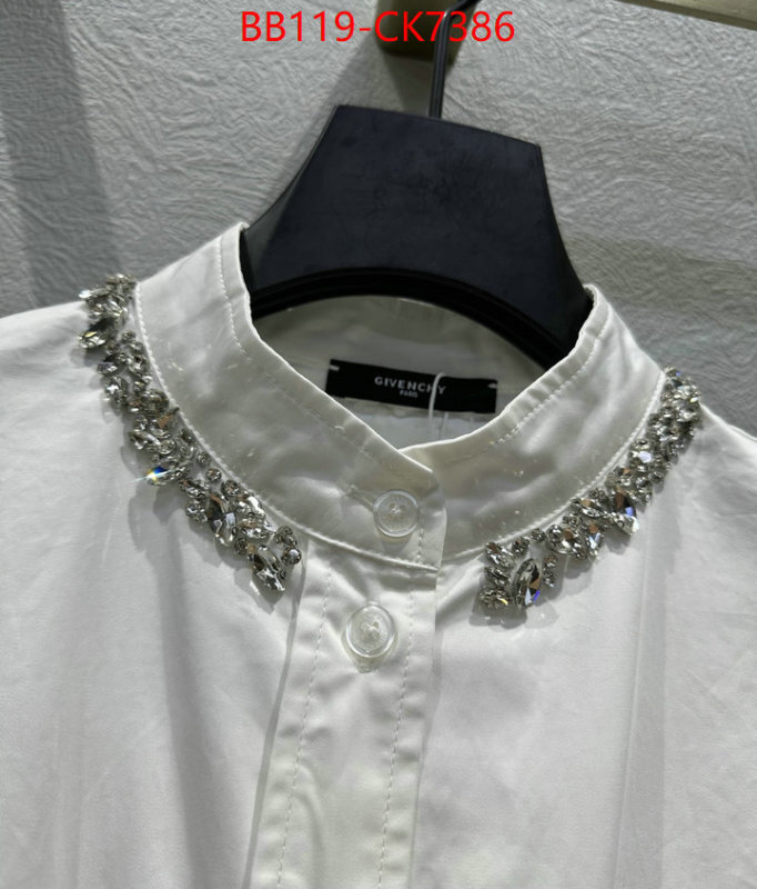 Clothing-Givenchy best replica 1:1 ID: CK7386 $: 119USD