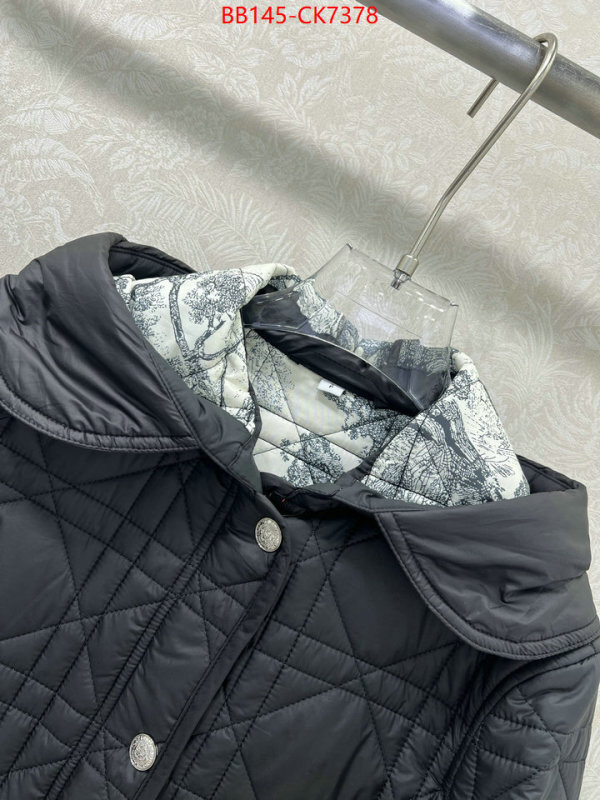 Down jacket Women-Dior 2024 replica wholesale cheap sales online ID: CK7378 $: 145USD