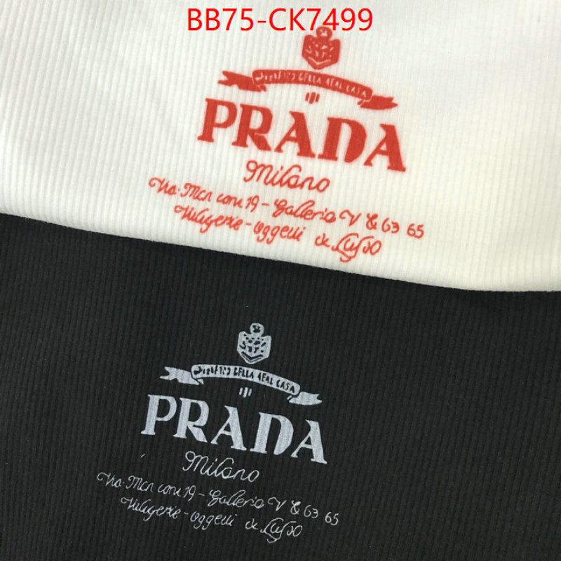 Clothing-Prada customize the best replica ID: CK7499 $: 75USD
