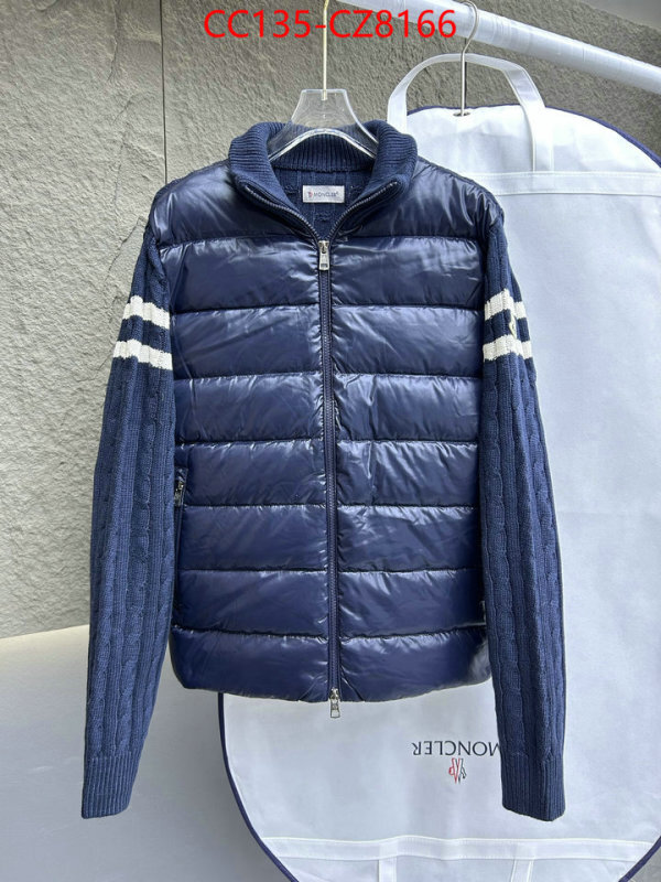 Down jacket Men-Moncler aaaaa+ quality replica ID: CZ8166 $: 135USD