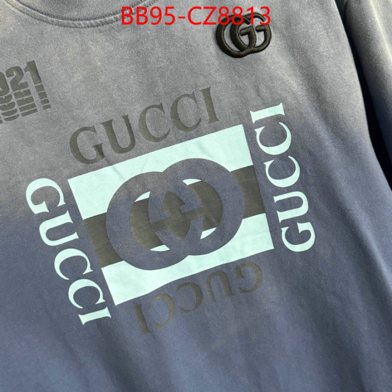 Clothing-Gucci 1:1 replica wholesale ID: CZ8813 $: 95USD