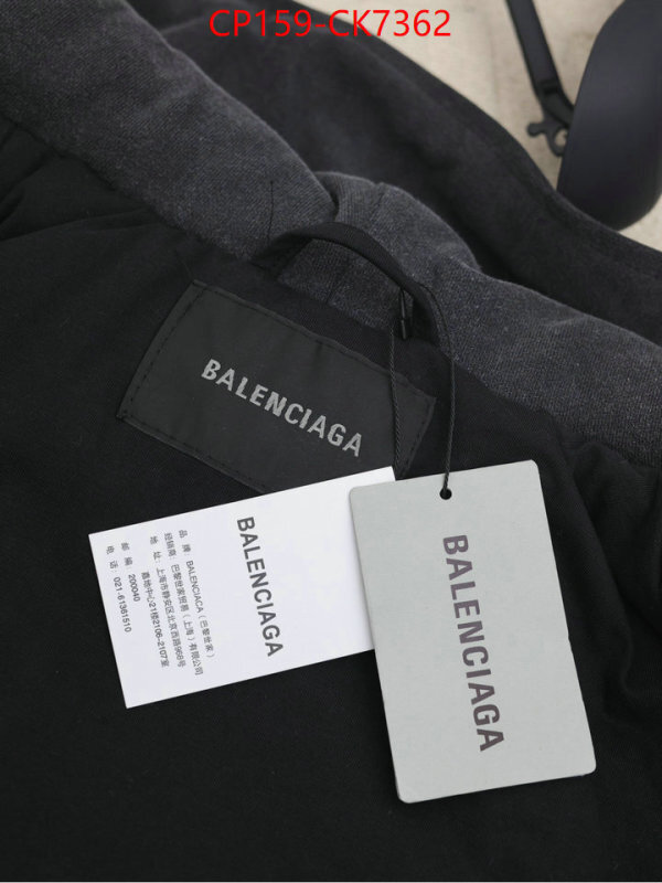 Clothing-Balenciaga the best quality replica ID: CK7362 $: 159USD