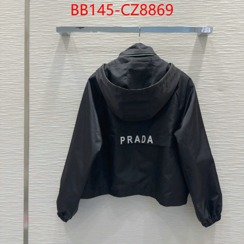 Clothing-Prada luxury fashion replica designers ID: CZ8369 $: 145USD