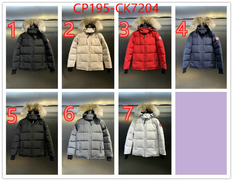 Down jacket Men-Canada Goose buy 2024 replica ID: CK7204 $: 195USD