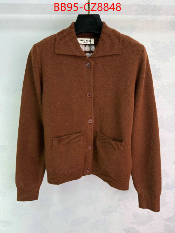 Clothing-MIU MIU sale outlet online ID: CZ8348 $: 95USD