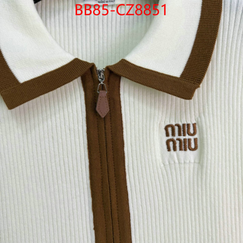 Clothing-MIU MIU wholesale 2024 replica ID: CZ8351 $: 85USD