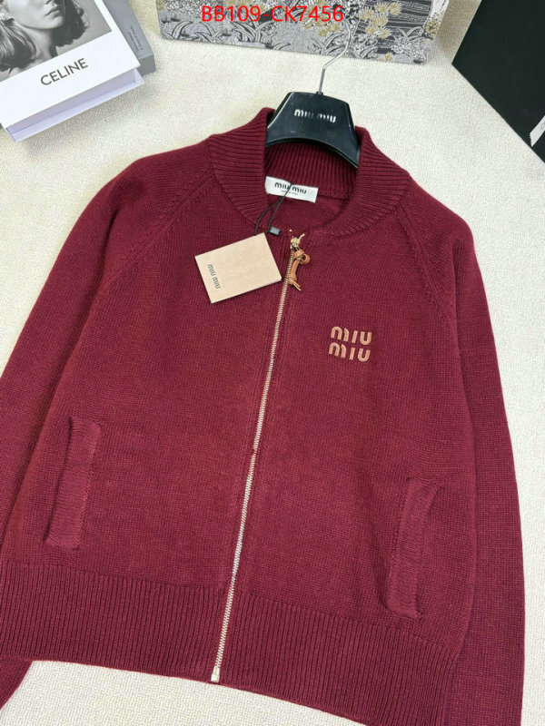 Clothing-MIU MIU 2024 luxury replicas ID: CK7456 $: 109USD