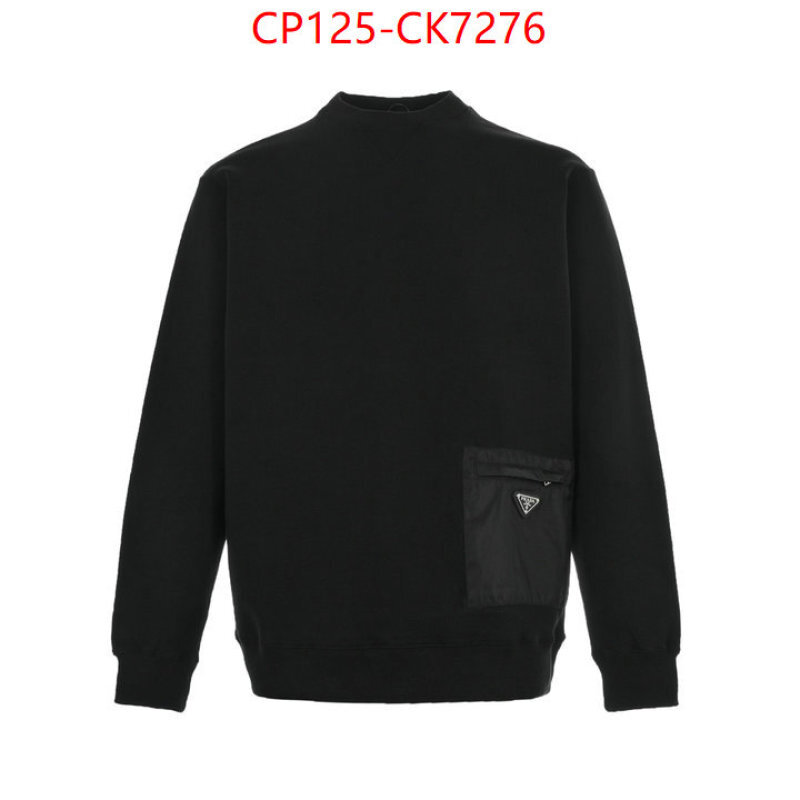 Clothing-Prada designer replica ID: CK7276 $: 125USD