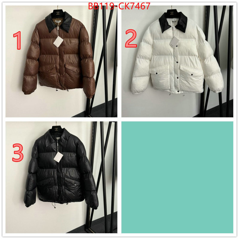 Down jacket Women-Miu Miu buy high quality cheap hot replica ID: CK7467 $: 119USD