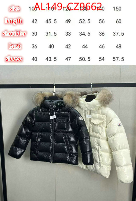 Kids clothing-Down jacket cheap ID: CZ9662 $: 149USD