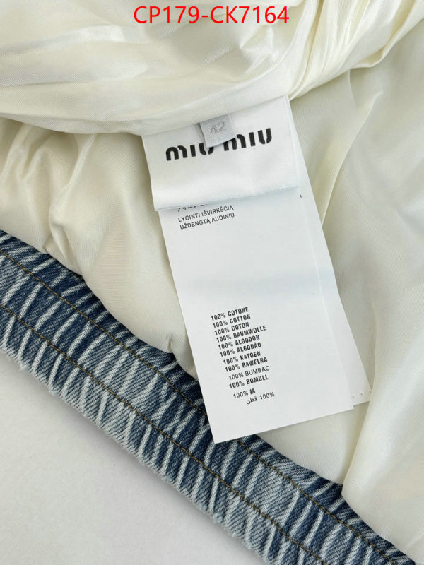 Clothing-MIU MIU fake cheap best online ID: CK7164 $: 179USD