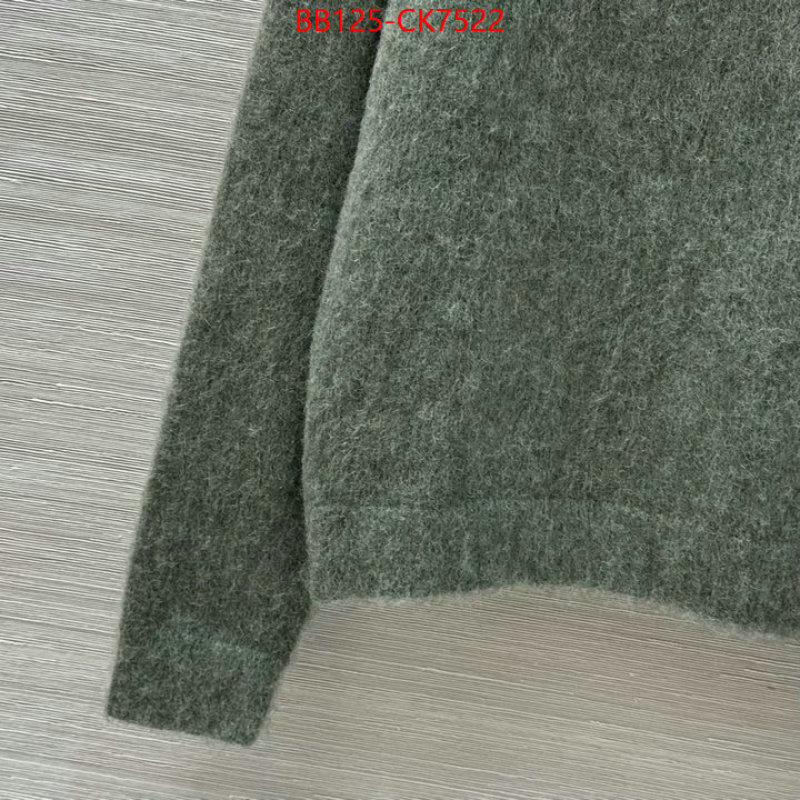 Clothing-YSL 2024 replica wholesale cheap sales online ID: CK7522 $: 125USD
