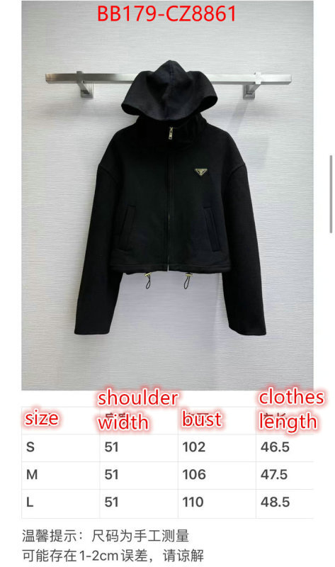 Clothing-Prada can you buy replica ID: CZ8361 $: 179USD