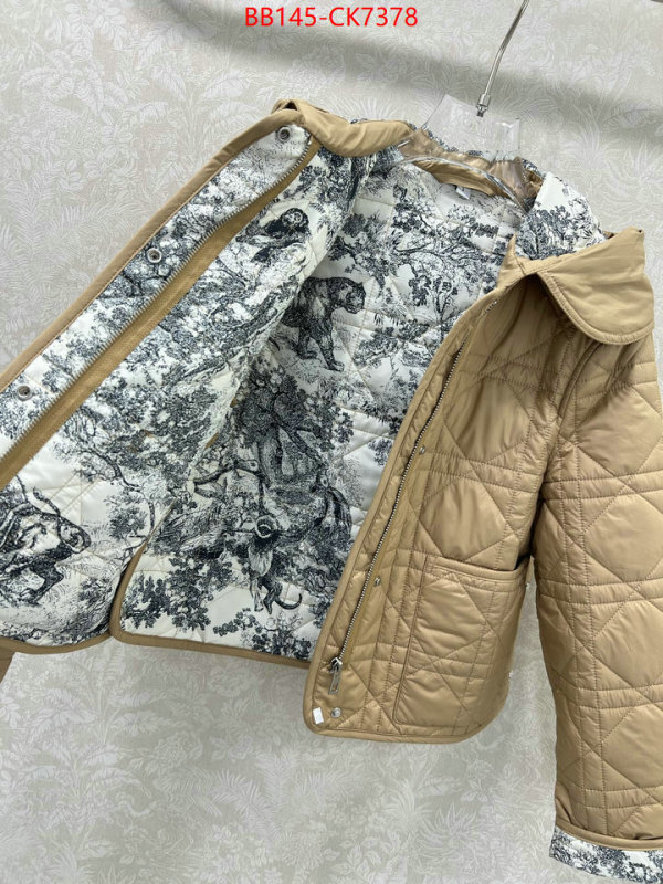Down jacket Women-Dior 2024 replica wholesale cheap sales online ID: CK7378 $: 145USD