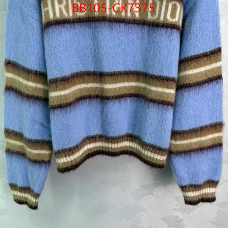 Clothing-Dior high quality ID: CK7375 $: 105USD