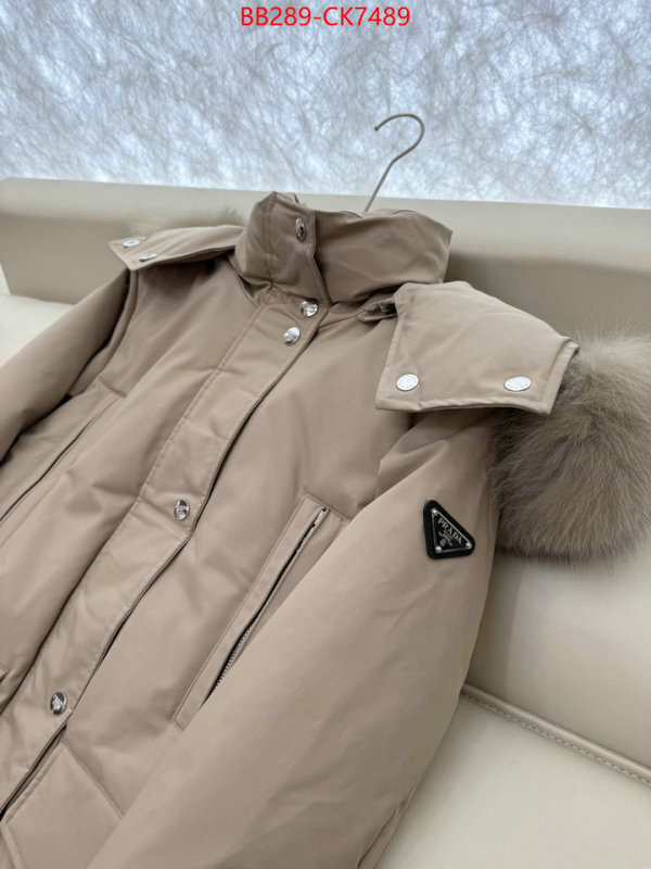 Down jacket Women-Prada the highest quality fake ID: CK7489 $: 289USD