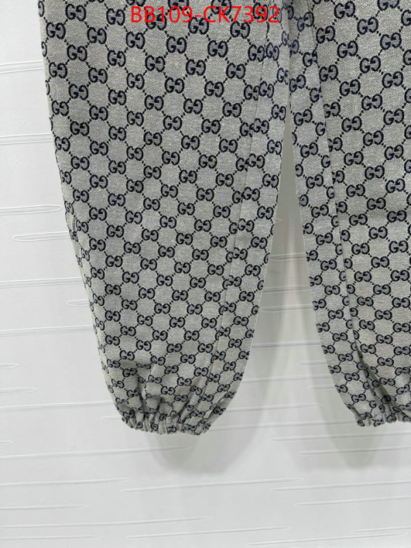 Clothing-Gucci online sales ID: CK7392 $: 109USD