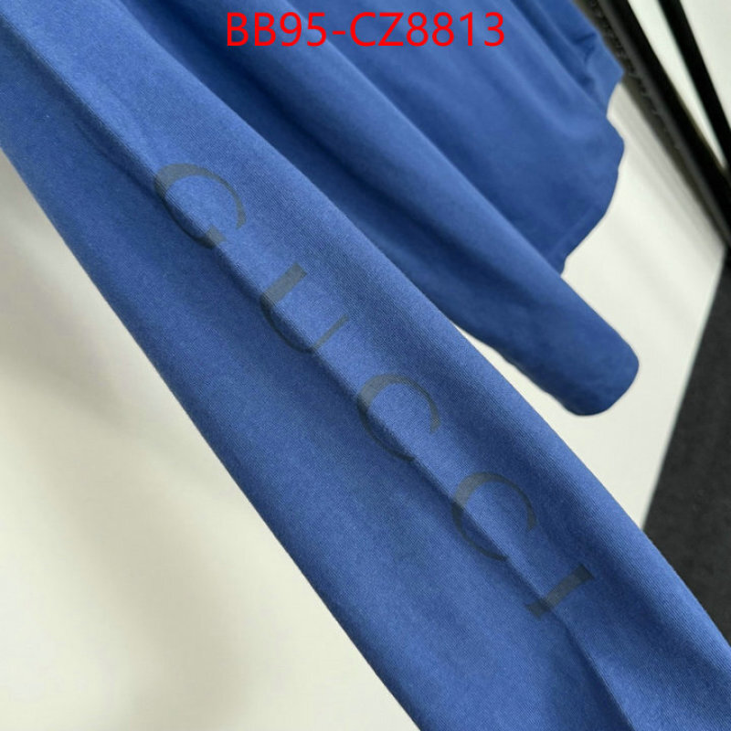 Clothing-Gucci 1:1 replica wholesale ID: CZ8813 $: 95USD