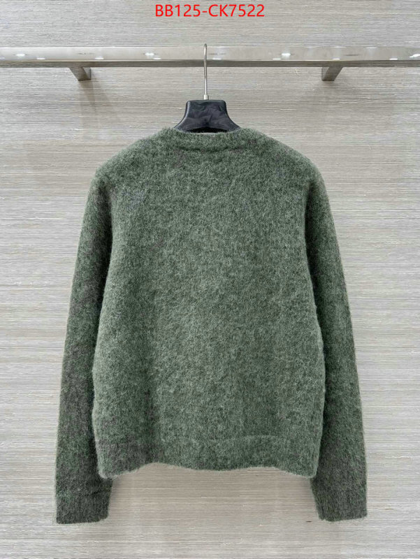 Clothing-YSL 2024 replica wholesale cheap sales online ID: CK7522 $: 125USD