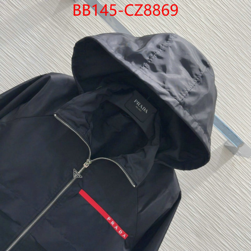 Clothing-Prada luxury fashion replica designers ID: CZ8369 $: 145USD