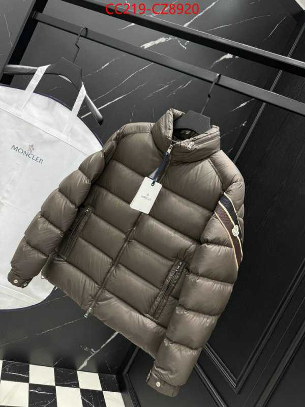 Down jacket Men-Moncler how can i find replica ID: CZ8920 $: 219USD