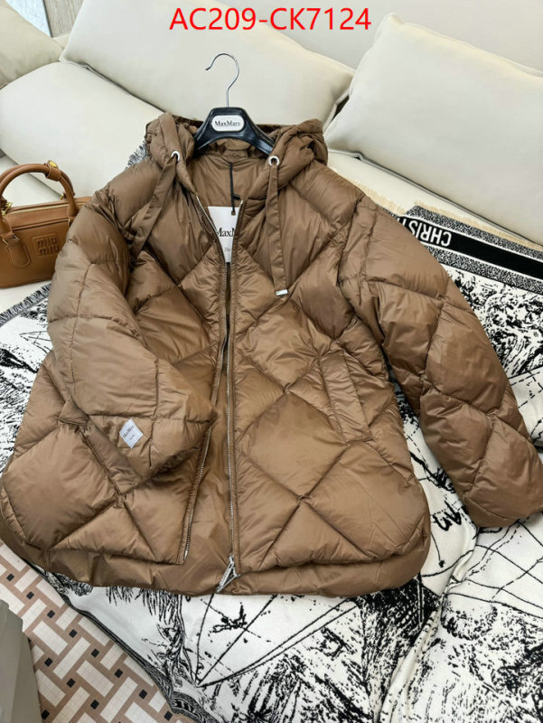 Down jacket Women-MaxMara buy best high-quality ID: CK7124 $: 209USD