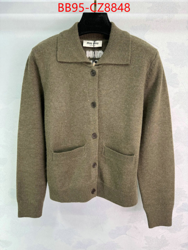 Clothing-MIU MIU sale outlet online ID: CZ8348 $: 95USD