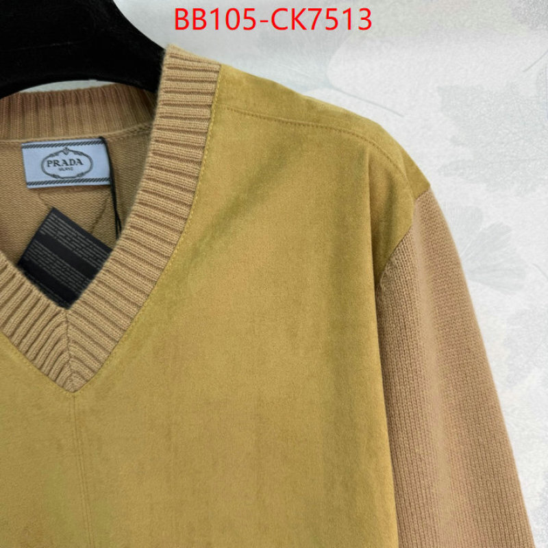 Clothing-Prada buy 1:1 ID: CK7513 $: 105USD