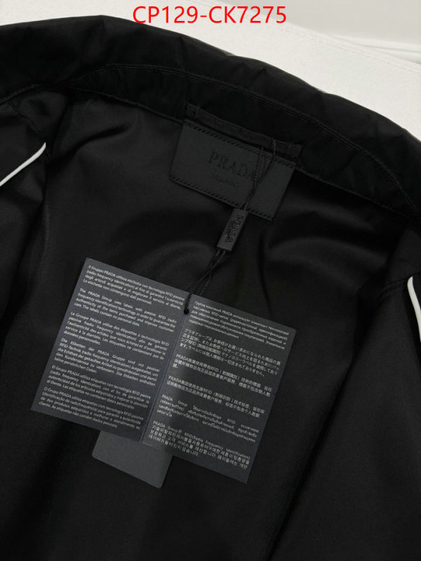Clothing-Prada what best designer replicas ID: CK7275 $: 129USD