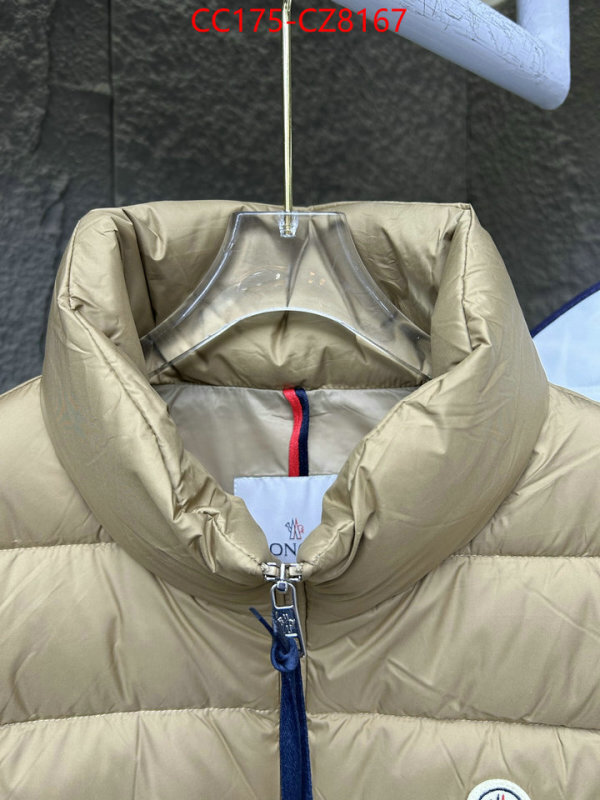 Down jacket Men-Moncler what is a 1:1 replica ID: CZ8167 $: 175USD
