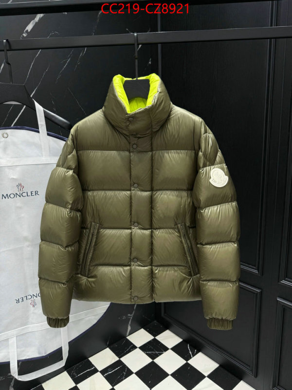 Down jacket Men-Moncler high quality ID: CZ8921 $: 219USD